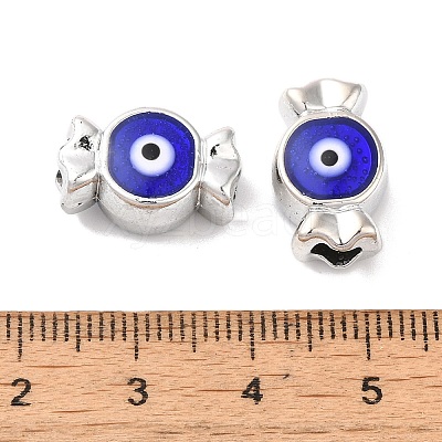 CCB Plastic Enamel European Beads CCB-G018-02F-1
