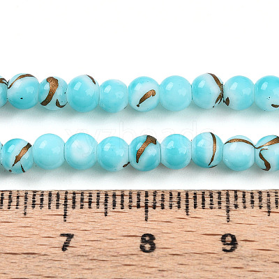 Baking Paint Glass Beads X1-DGLA-N010-4mm-03-1