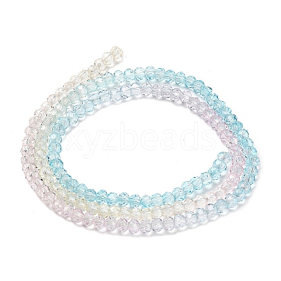 Transparent Painted Glass Beads Strands LS-DGLA-A034-T1mm-A21-1