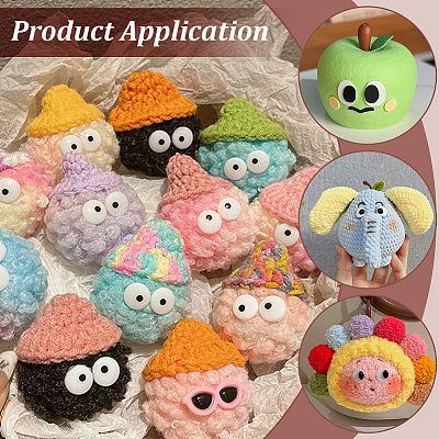 300Pcs Felt Cabochons FIND-PH0038-26B-1