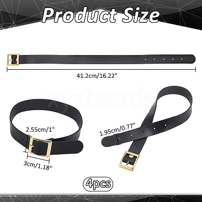 PU Leather Choker Necklaces with Alloy Clasp LS-AJEW-WH0348-131A-1