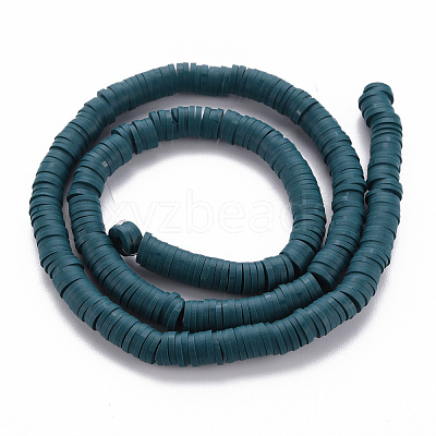 Handmade Polymer Clay Bead Strands X-CLAY-T002-6mm-53-1