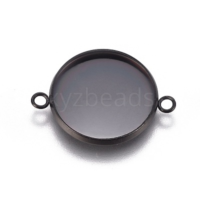 304 Stainless Steel Cabochon Connector Settings STAS-G127-14-16mm-B-1