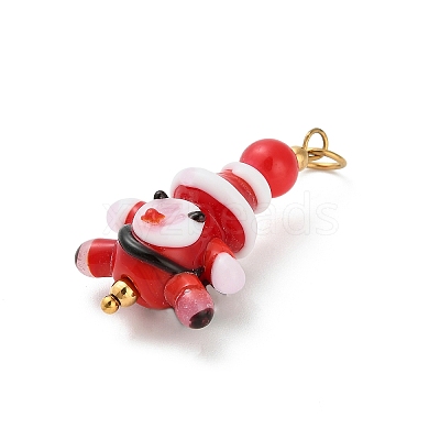 Christmas Handmade Lampwork Pendants LS-STAS-C147-03A-1