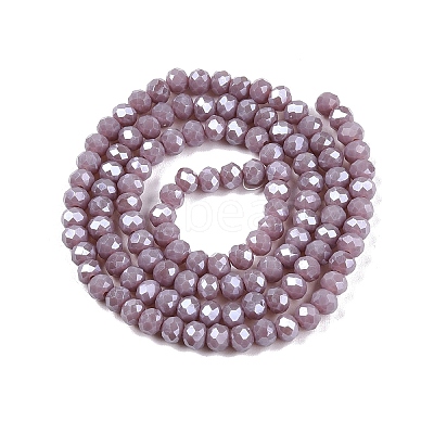 Electroplate Glass Beads Strands EGLA-A044-P4mm-A13-1
