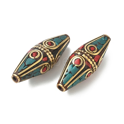 Handmade Tibetan Style Beads KK-Z157-09AG-01-1