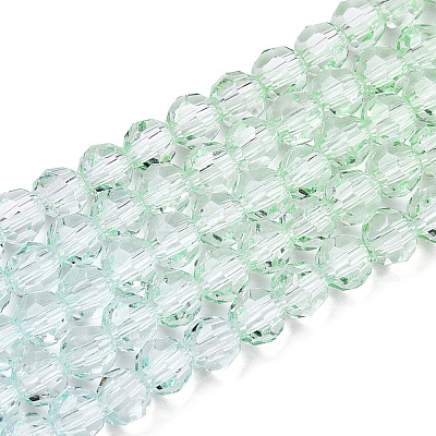 Transparent Glass Beads Strands X-GLAA-E036-07Z-01-1