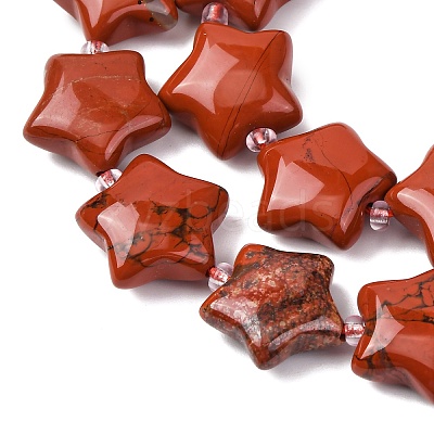 Natural Red Jasper Beads Strands G-K359-E04-1