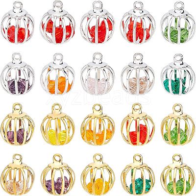 20Pcs 2 Style Iron Lantern Charms IFIN-AR0001-19-1