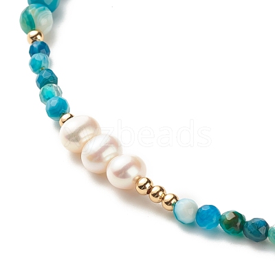 Natural Pearl Beaded Necklace NJEW-JN03765-01-1