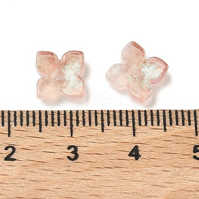 Dyed & Heated Glass Bead Caps GLAA-Z019-01K-1