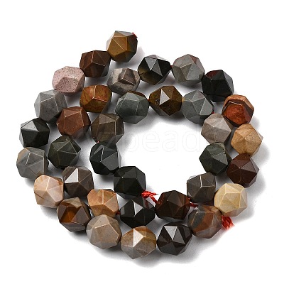Natural Picasso Jasper Beads Strands G-Z119-A25-03-1
