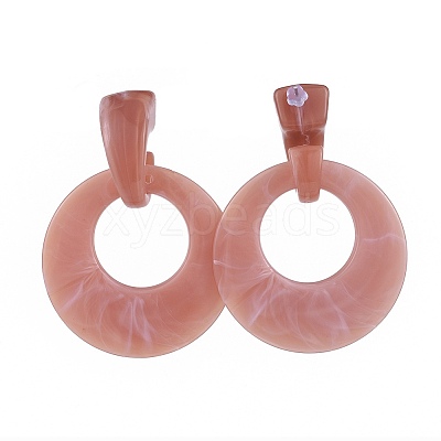 Acrylic Stud Earrings X-EJEW-JE03483-01-1