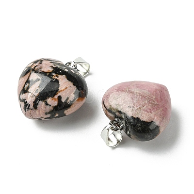 Natural Rhodonite Pendants G-F820-10A-26-1