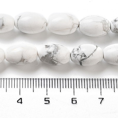 Natural Howlite Beads Strands G-B106-B25-01-1