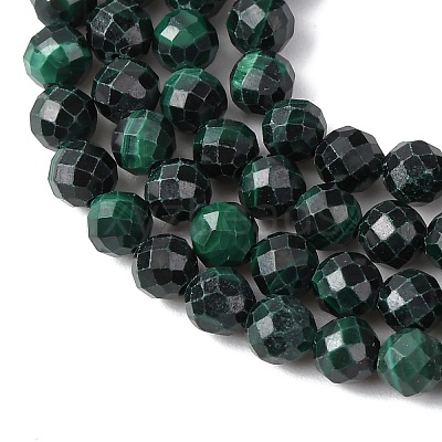 Natural Malachite Beads Strands G-D306-A02-4MM-A01-1
