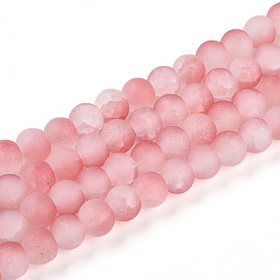 Crackle Glass Beads X1-GLAA-N009-6mm-03-1