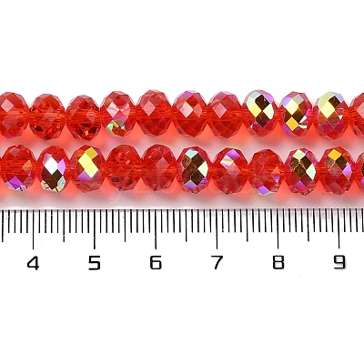 AB Color Plated Transparent Electroplate Beads Strands EGLA-H104-06D-1