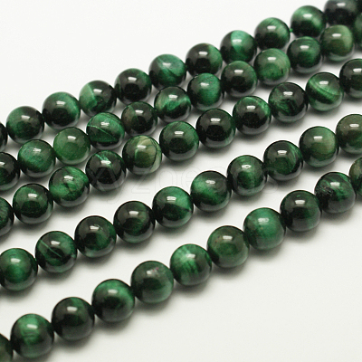 Natural Tiger Eye Beads Strands G-G099-8mm-22-1