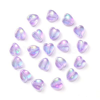 100Pcs Eco-Friendly Transparent Acrylic Beads TACR-YW0001-07D-1