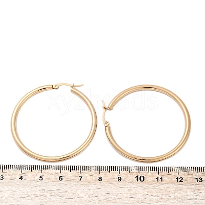 201 Stainless Steel Big Hoop Earrings EJEW-F205-14G-B-1