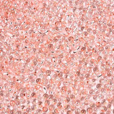 6/0 Baking Paint Transparent Fringe Glass Seed Beads X1-SEED-N006-06E-1
