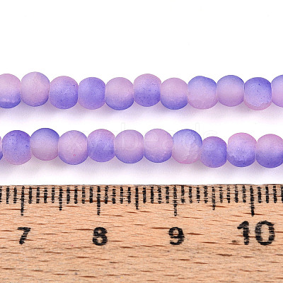 Crackle Glass Beads Strands GLAA-N009-4mm-08-1