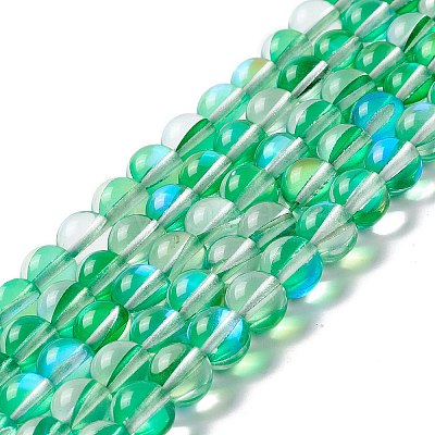 Synthetic Moonstone Beads Strands G-E573-02B-23-1
