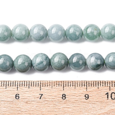 Natural Blue Jade Beads Strands G-H341-8mm-01-1