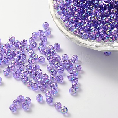 Eco-Friendly Transparent Acrylic Beads PL735-13-1