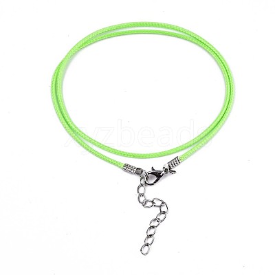 Waxed Cotton Cord Necklace Making MAK-S034-006-1