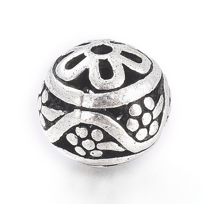 Tibetan Style Alloy 3-Hole Guru Bead Sets PALLOY-TAC0009-36AS-1