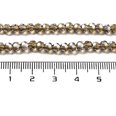 Electroplate Transparent Glass Beads Strands EGLA-A035-T3mm-A16-1