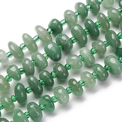 Natural Pink Aventurine Beads Strands G-RM250109-A10-1