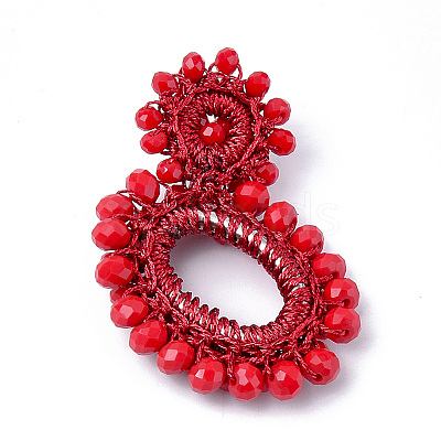 Glass Woven Pendants FIND-T039-03D-1