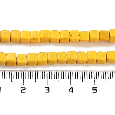Synthetic Turquoise Beads Strands X-TURQ-G108-4x4mm-06-1