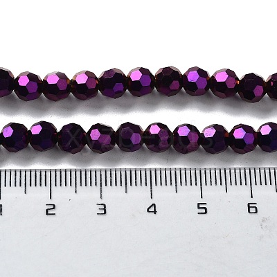 Electroplate Glass Bead Strands EGLA-R042-6mm-02-1