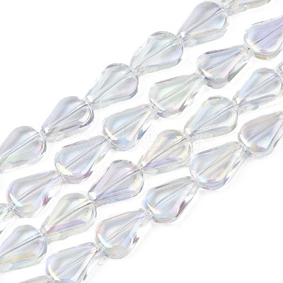 Electroplate Glass Beads Strands EGLA-S188-15-B04-1