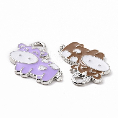 Alloy Enamel Pendants ENAM-B054-08P-1