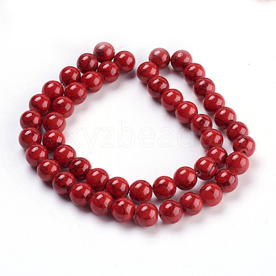 Synthetic Turquoise Beads Strands X-TURQ-H038-8mm-XXS17-1