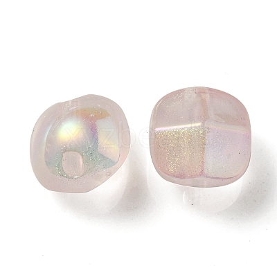 UV Plating Luminous Transparent Acrylic Beads OACR-P010-01C-1