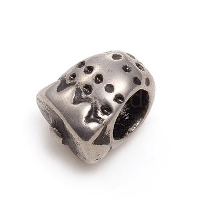 304 Stainless Steel European Beads STAS-G228-34AS-1