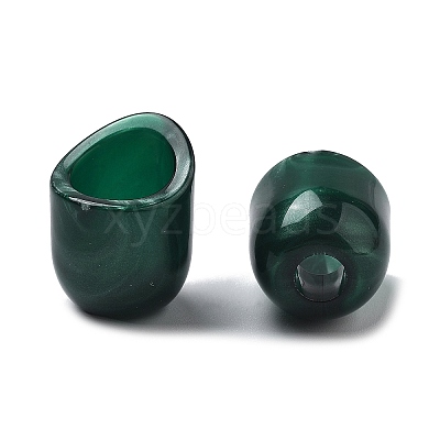 Two Tone Acrylic Beads OACR-S042-06G-1