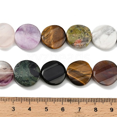 Natural Mixed Gemstone Beads Strands G-D354-B01-1