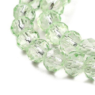 Transparent Baking Paint Glass Beads Strands DGLA-A034-T6mm-D10-1