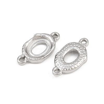 304 Stainless Steel Connector Cabochon Settings STAS-L303-29P-1