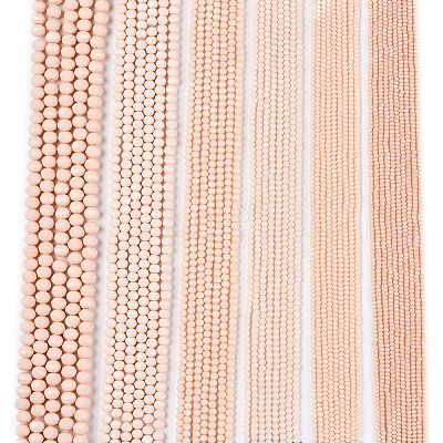 Opaque Solid Color Imitation Jade Glass Beads Strands EGLA-A044-P6mm-D05-1