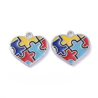 Alloy Enamel Pendants ENAM-G192-07P-1