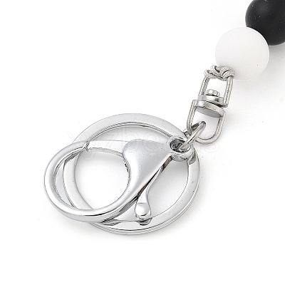 Silicone Bead Lanyard NJEW-SW00040-02-1