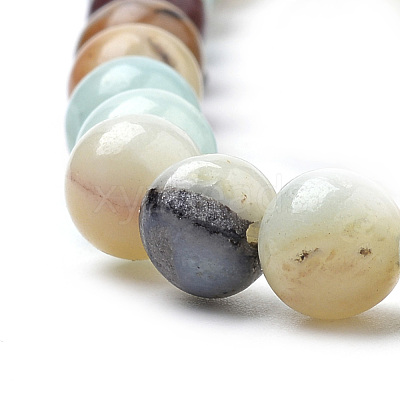 Natural Flower Amazonite Beads Strands X-G-S259-13-6mm-1